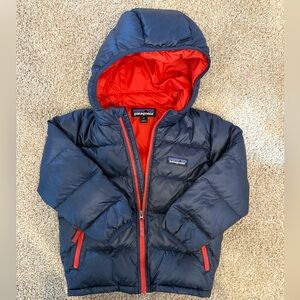 EUC Patagonia Baby Hi-Loft Down Sweater Hoody Size 3T